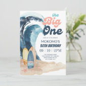 Invitation Surf | Big One Tropical Beach Anniversaire (Debout devant)