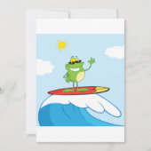 Invitation Surf de grenouille (Devant)