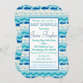 Invitation Surf 'N Fishies Nautical Baby Sprinkl (Devant / Derrière)
