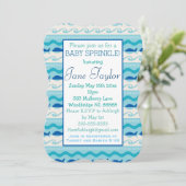 Invitation Surf 'N Fishies Nautical Baby Sprinkl (Debout devant)