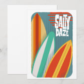 Invitation Surf Salty Daze (Devant / Derrière)