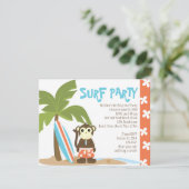 Invitation Surf singe (Debout devant)
