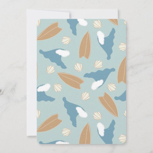 Invitation Surf Summer Boy Anniversaire (Dos)