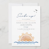 Invitation Surf Sunset De Plage BORD De Plage À Anniversaire  (Devant)