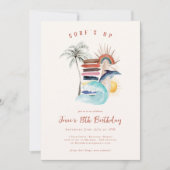 Invitation Surf | Surf d'été rétro Anniversaire (Devant)