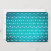 Invitation Surf Up Blue Wave Surfing Photo Anniversaire (Dos)