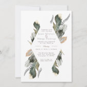 Invitation Surface Aquarelle Diamant | MARIAGE (Devant)