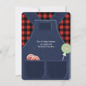 Invitation Surfaces et flannel Cute comme Baby shower de bout (Dos)