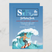 Invitation surfante allée (Devant / Derrière)