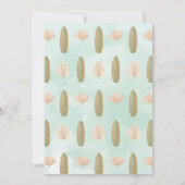 Invitation Surfboard Baby sur le Baby shower de bord (Dos)