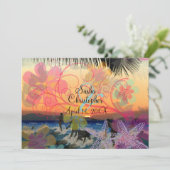 Invitation SURFER AU SUNSET/HAWAII/do-it-yourself INVIATIONS (Debout devant)