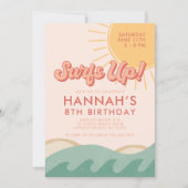 Invitation Surfer Fille Anniversaire Surf À Tout Âge Invitati (Devant)
