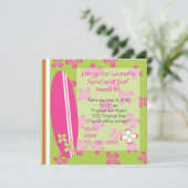 Invitation Surfer Girl (Debout devant)