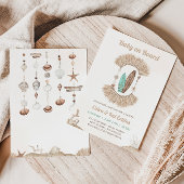 Invitation Surfing Beach Boho Baby On Board Baby Shower