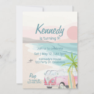 Invitation  Surfs Up Invitation, Surf Party, Luau, Plage 