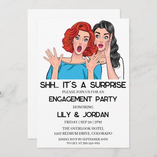 invitation surprise (Devant / Derrière)