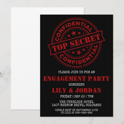 invitation surprise (Devant / Derrière)