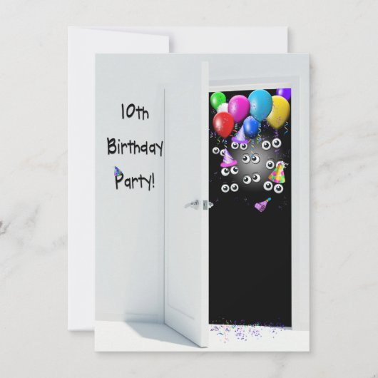 Invitation Surprise 10e anniversaire (Devant)