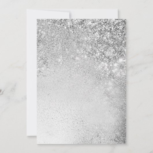 Invitation Surprise 10e anniversaire de mariage - Argent (Dos)