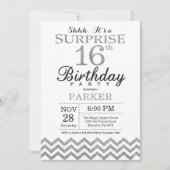 Invitation surprise 16e anniversaire Parties scint (Devant)