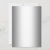 Invitation Surprise 18e anniversaire - Silver Black (Dos)