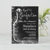 Invitation Surprise 18e anniversaire Vin vieilli à la perfect (Debout devant)