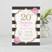 Invitation surprise 20e anniversaire Pink Black Go (Debout devant)