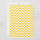 Invitation surprise 21e anniversaire Jaune Chevron (Dos)