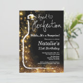 Invitation Surprise 21e anniversaire Vin vieilli à la perfect (Debout devant)