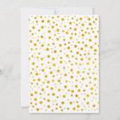 Invitation Surprise 21e fête d'anniversaire - Gold & White (Dos)