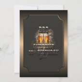 Invitation Surprise 30e anniversaire BBQ Beers Party (Dos)