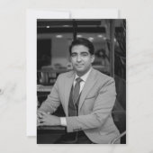 Invitation Surprise 30e anniversaire Black Gold Balloons Part (Dos)