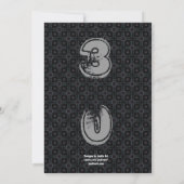 Invitation SURPRISE 30e anniversaire Black Silver Ivory V4N (Dos)