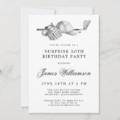 Invitation SURPRISE 30e Anniversaire Golf Thème (Devant)