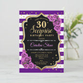 Invitation Surprise 30e anniversaire - Purple Gold (Debout devant)