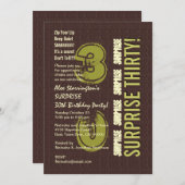 Invitation SURPRISE 30e anniversaire V10 (Devant / Derrière)