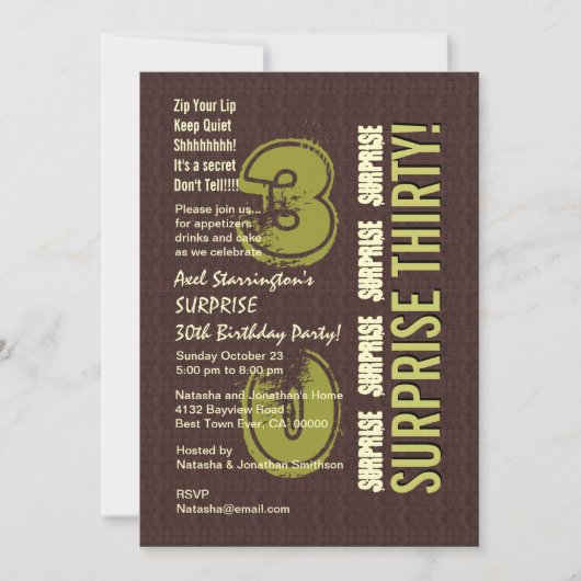 Invitation SURPRISE 30e anniversaire V11 (Devant)