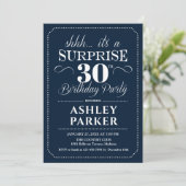 Invitation Surprise 30e fête d'anniversaire - Marine White (Debout devant)