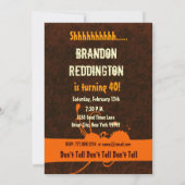 Invitation SURPRISE 40e anniversaire Brown ivoire Orange C731 (Dos)