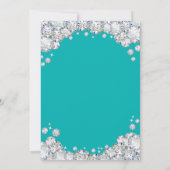 Invitation Surprise 40e anniversaire Diamant Turquoise et Arg (Dos)