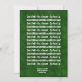 Invitation SURPRISE 40e anniversaire Kelly Green H351 (Dos)