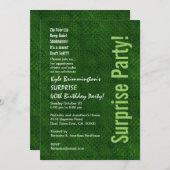 Invitation SURPRISE 40e anniversaire Kelly Green H351 (Devant / Derrière)