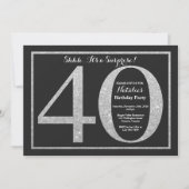 Invitation surprise 40e anniversaire Parties scint (Devant)