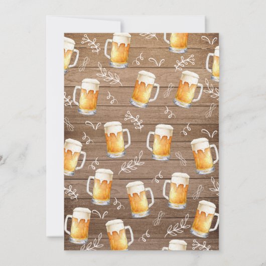 Invitation Surprise 40e anniversaire Rustic Chalkboard (Dos)