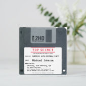 Invitation Surprise 40e anniversaire Top Secret Retro 80s Dis (Debout devant)