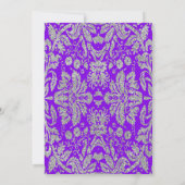 Invitation Surprise 40e fête d'anniversaire - Silver Purple (Dos)