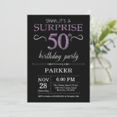 Invitation surprise 50e anniversaire Black and Pur (Debout devant)