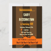 Invitation SURPRISE 50e anniversaire Brown Ivory Orange A01 (Dos)