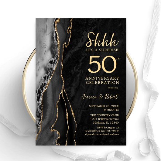 Invitation Surprise 50e anniversaire de Black Gold