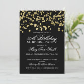 Invitation Surprise 50e anniversaire de la fête Gold Foil Con (Debout devant)